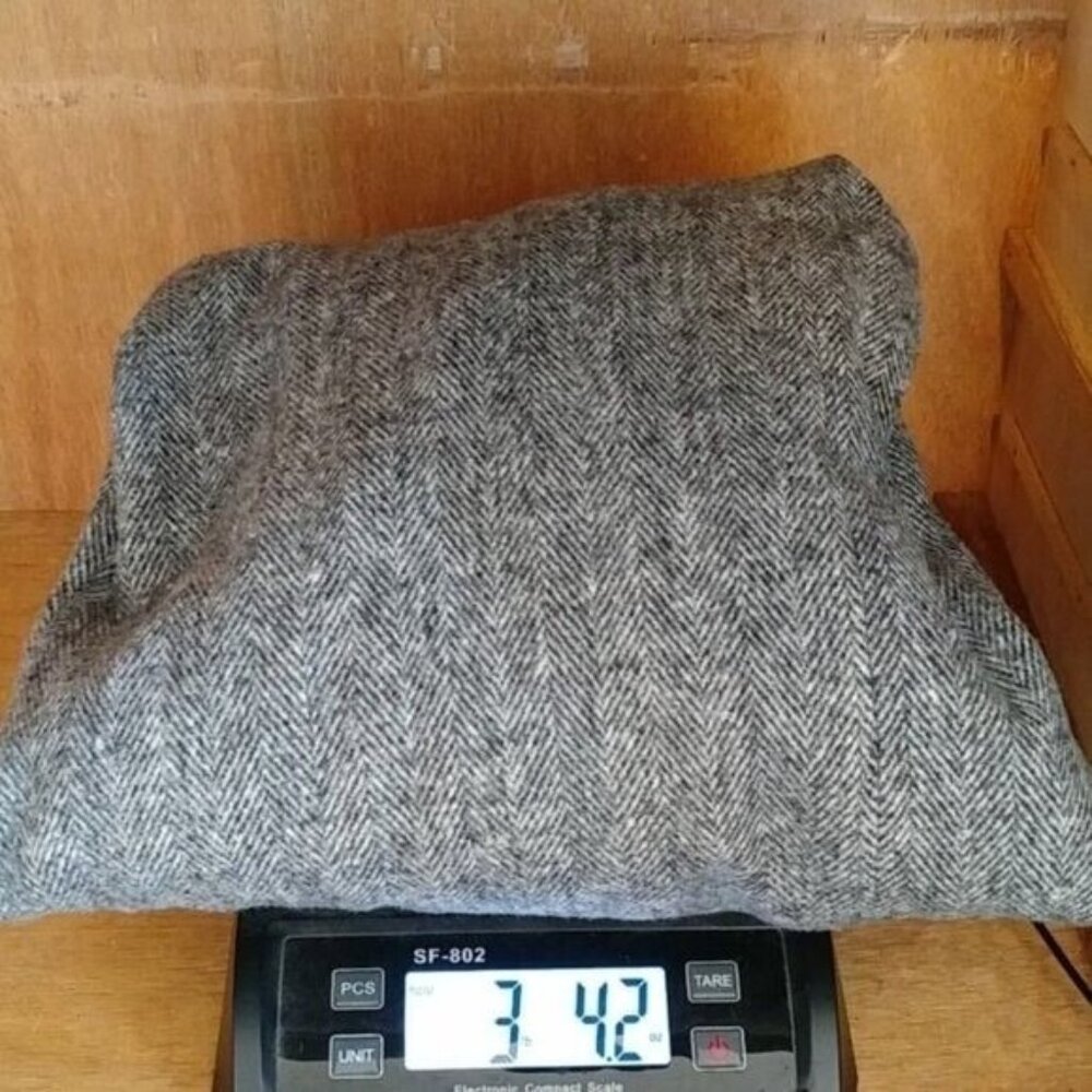 Traders Point Women's Vintage Grey Double Breasted Wool Suede Coat Size M - Picture 10 of 10